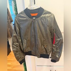 Olive Bomber Jacket